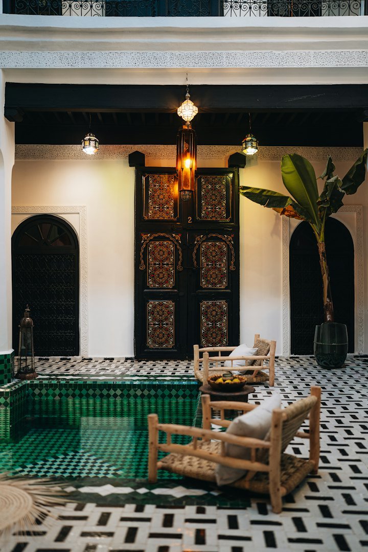 Cour intérieure du riad
